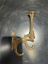 Load image into Gallery viewer, Ornate Gargoyle Solid Brass Coat Hooks Set/2