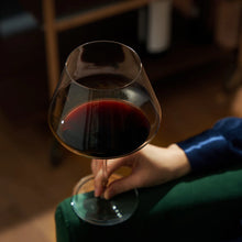 Load image into Gallery viewer, Burgundy Crystal Wine Glass