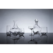 Load image into Gallery viewer, Faceted Crystal Liquor Decanter