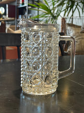 Load image into Gallery viewer, Federal Glass, Button and Cane Clear Glass Pitcher