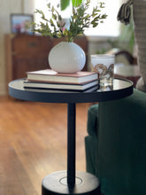 Load image into Gallery viewer, Rounded Pedestal Side Table - Black