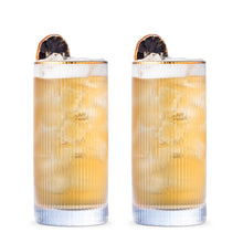 Load image into Gallery viewer, Gold Rimmed Highballs S/2