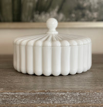 Load image into Gallery viewer, Milk Glass, Lidded Candy Dish
