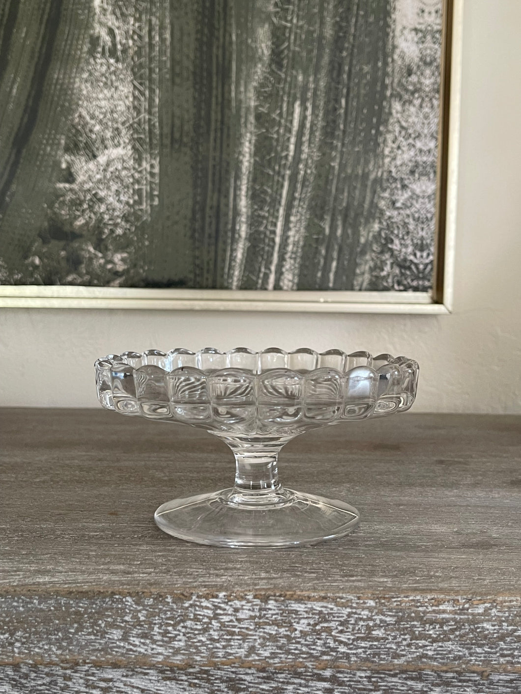 Vintage Clear Glass Dish