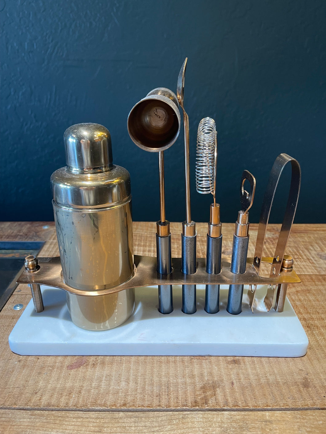 Marble Base Bar Set