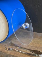 Load image into Gallery viewer, Vintage Georges Briard Royal Blue Vinyl Ice Bucket
