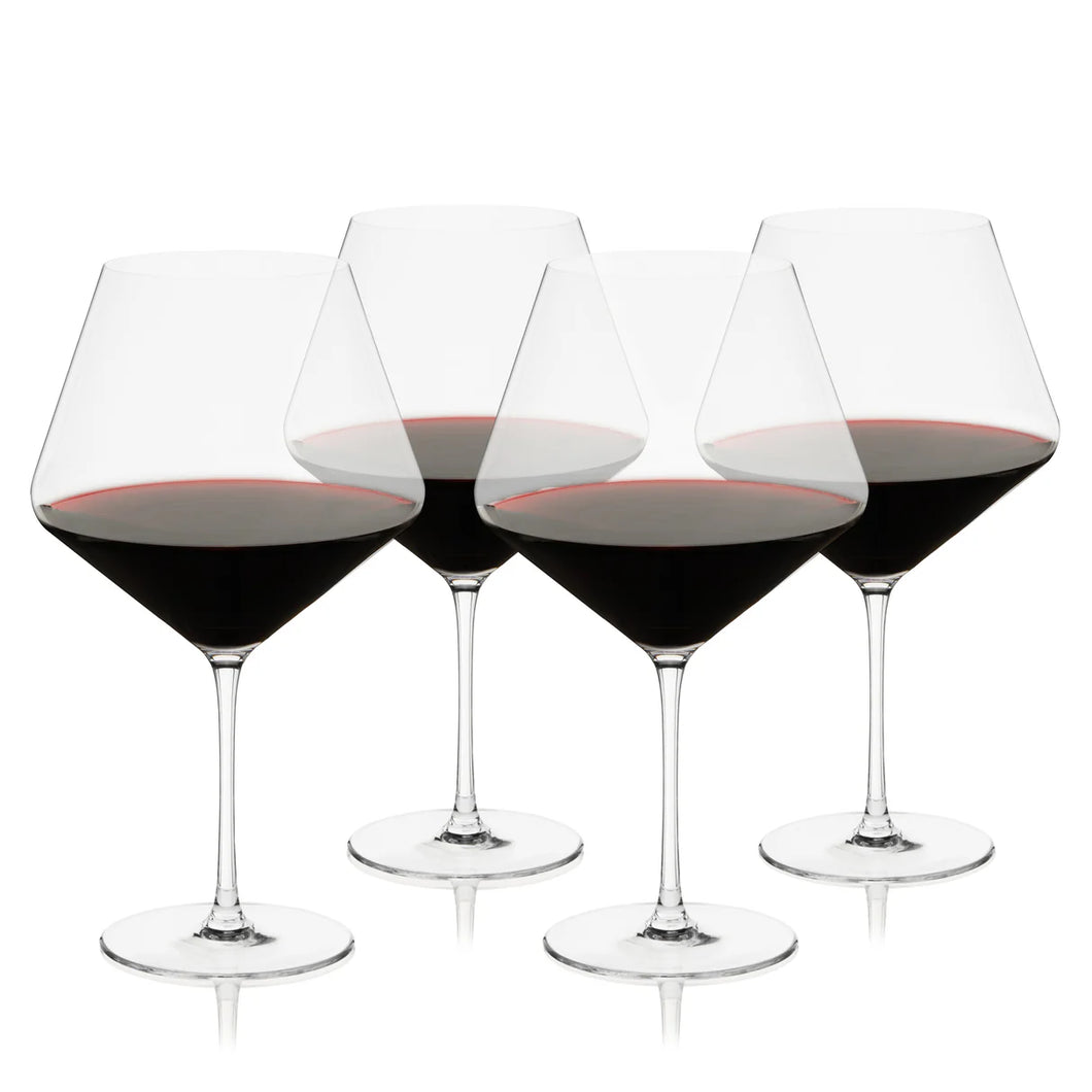 Burgundy Crystal Wine Glass