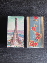 Load image into Gallery viewer, French Themed Matchbox Eiffel Tower &amp; Floral Design
