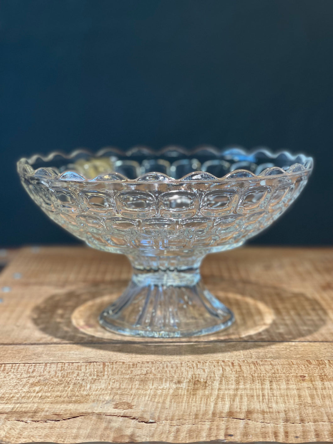 Glass Pedestal Serving Bowl