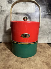 Load image into Gallery viewer, Georges Briard Red &amp; Green Ice Bucket
