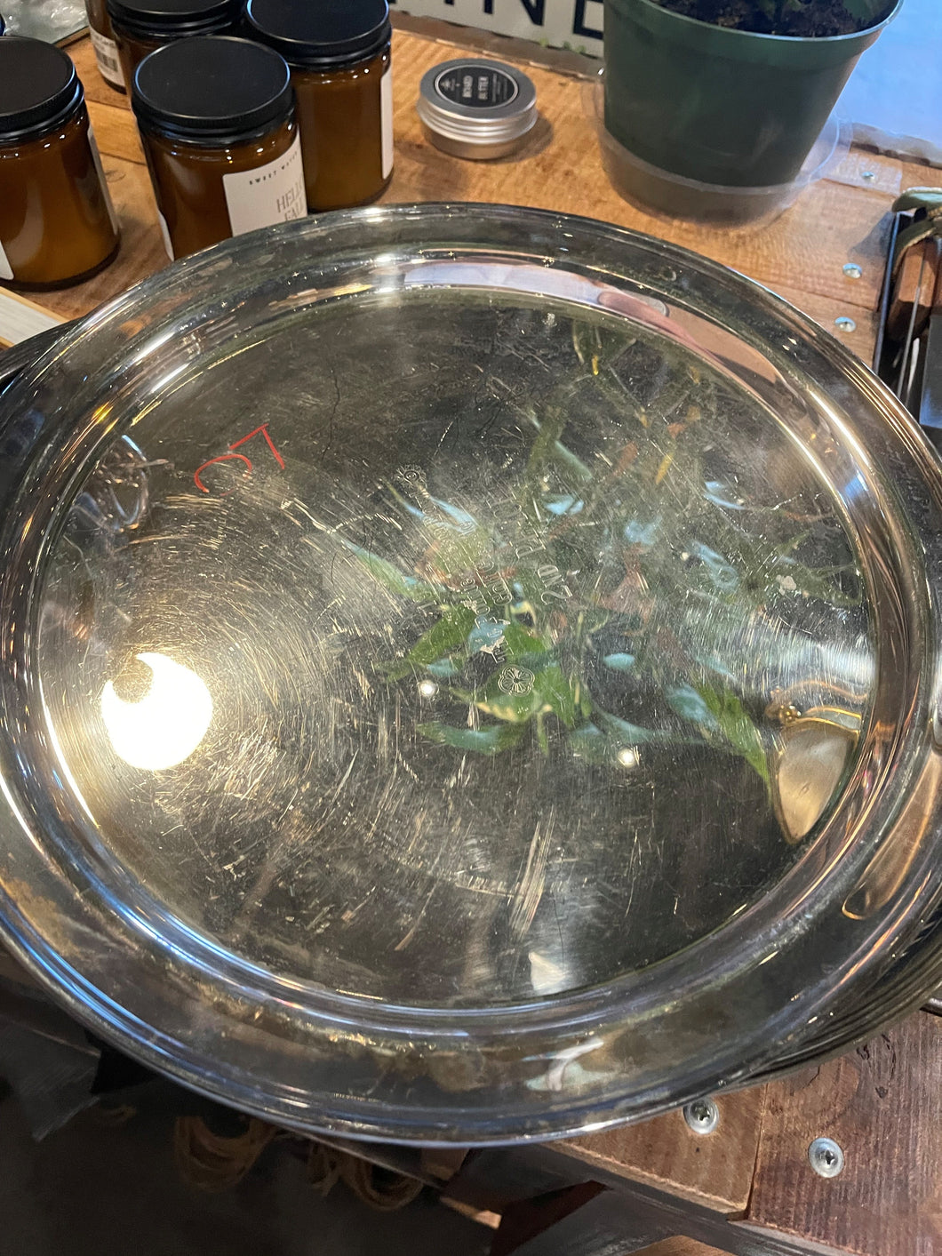 Vintage Silver-Plated Award Tray