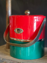 Load image into Gallery viewer, Georges Briard Red &amp; Green Ice Bucket
