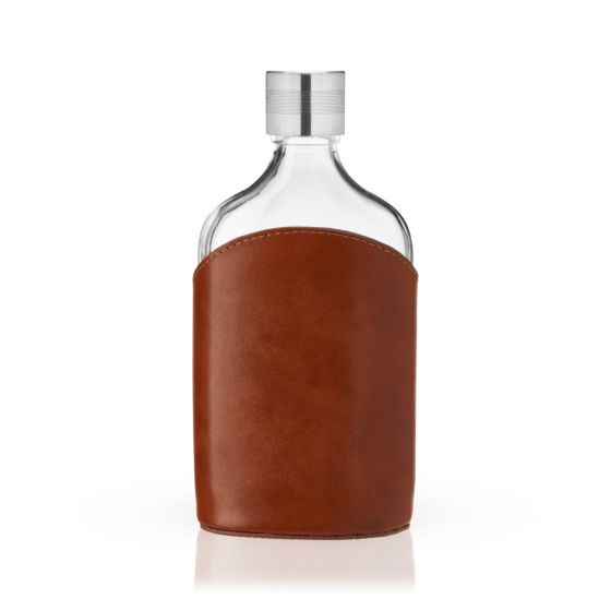 Leather-Wrapped Flask