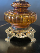 Load image into Gallery viewer, MCM Optic Amber Table Lamp
