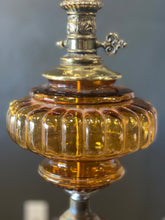 Load image into Gallery viewer, MCM Optic Amber Table Lamp
