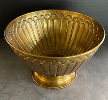 Load image into Gallery viewer, Antique Footed Brass Bowl
