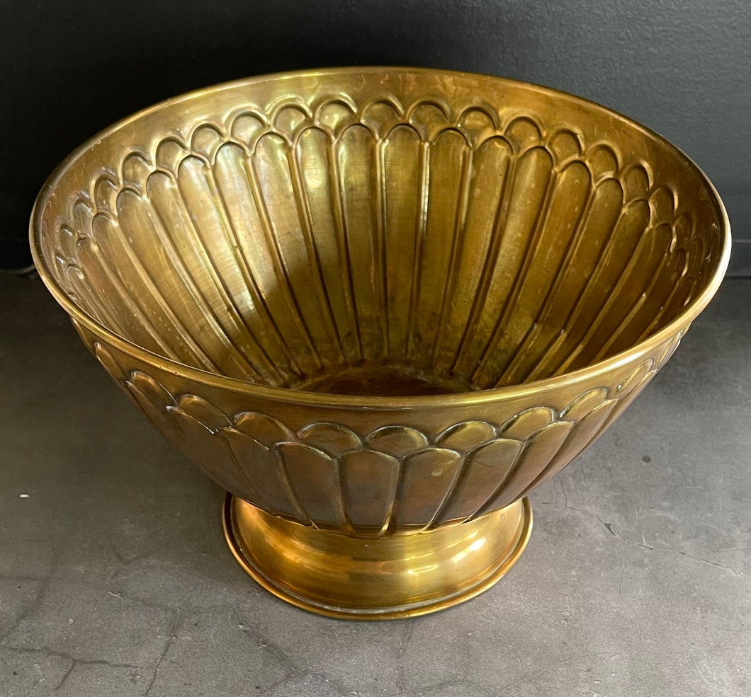 Antique Footed Brass Bowl
