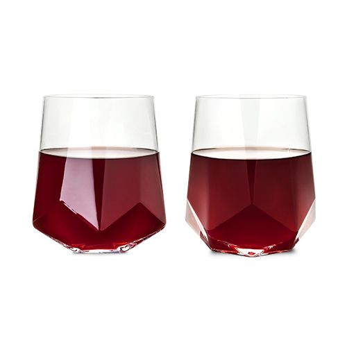 Faceted Crystal Wine Tumbler