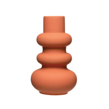 Load image into Gallery viewer, Stoneware Vase with Latex Glaze, Terracotta Color
