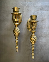 Load image into Gallery viewer, Brass Wall Mounted Sconces (pair)
