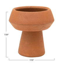 Load image into Gallery viewer, Handmade Terracotta Footed Vase

